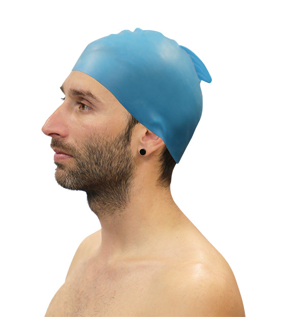 LOTE 10 GORROS NATACIÓN SILICONA CON ALETA SOFTEE