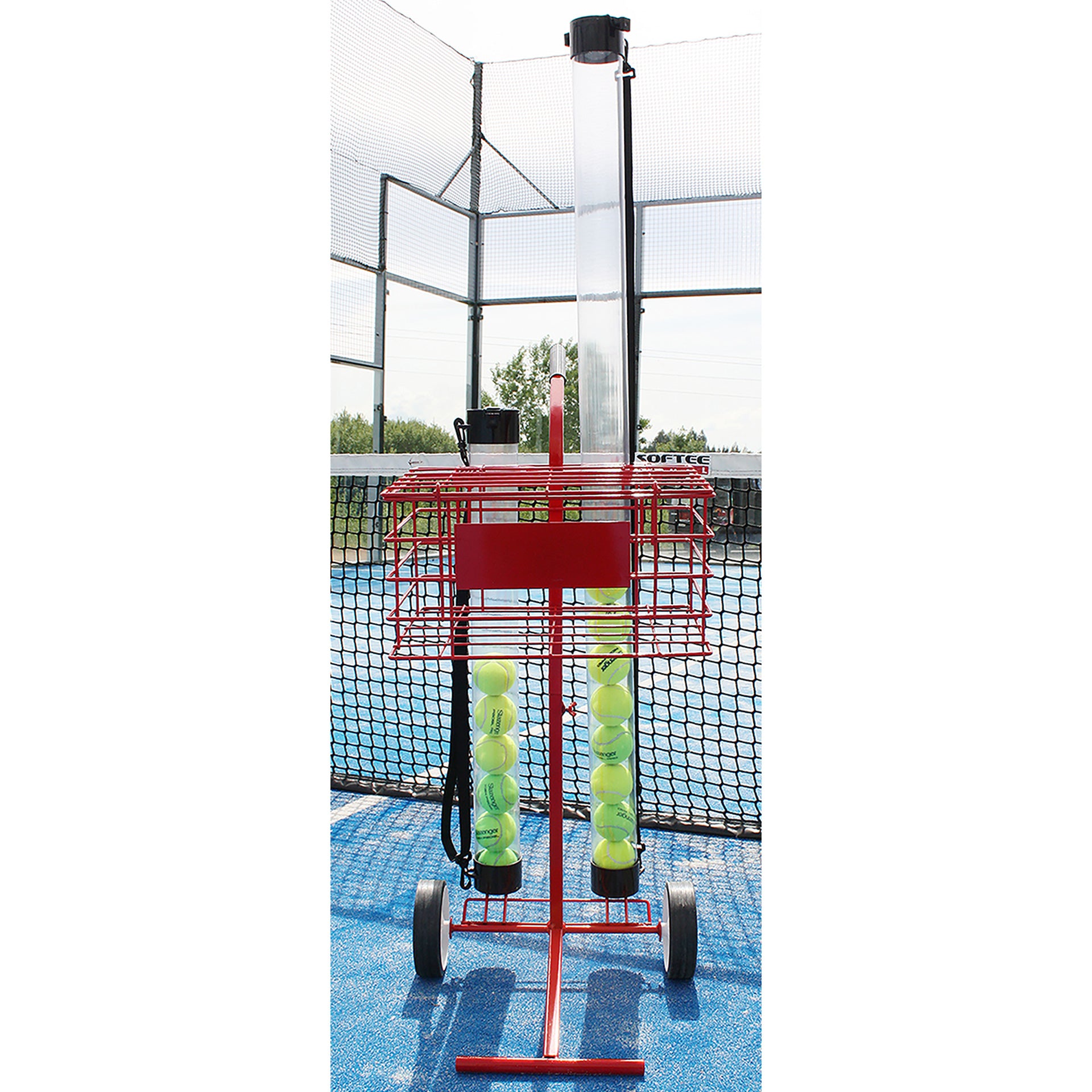 CARRO PORTAPELOTAS TENIS / PÁDEL 80 PELOTAS SOFTEE