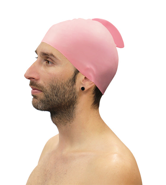 LOTE 10 GORROS NATACIÓN SILICONA CON ALETA SOFTEE