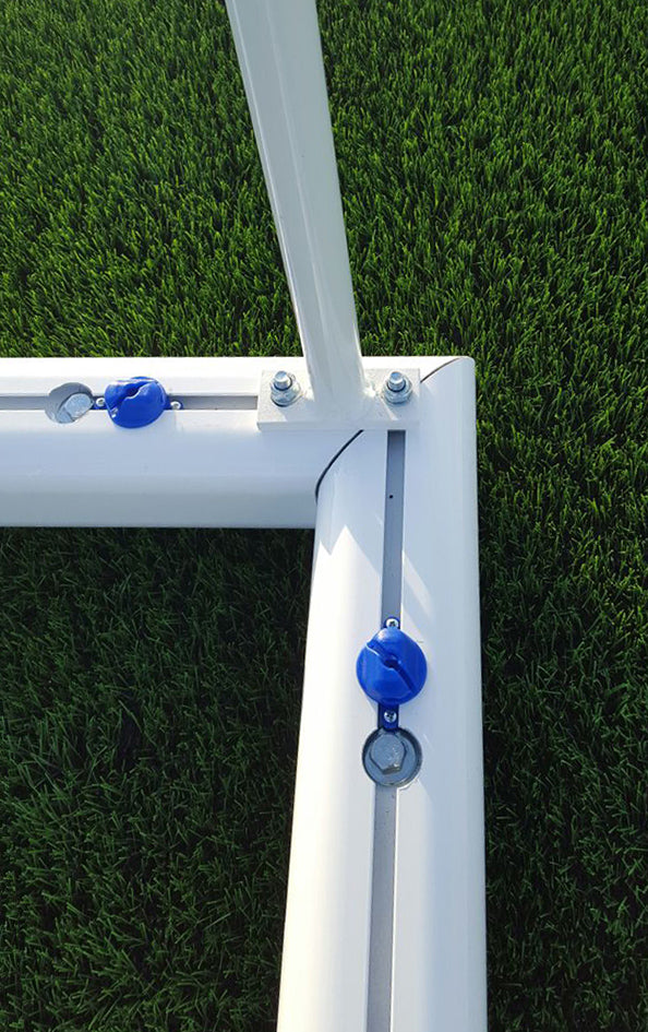 JUEGO PORTERÍAS ALUMINIO FÚTBOL 11  120X100 MM TRASLADABLES