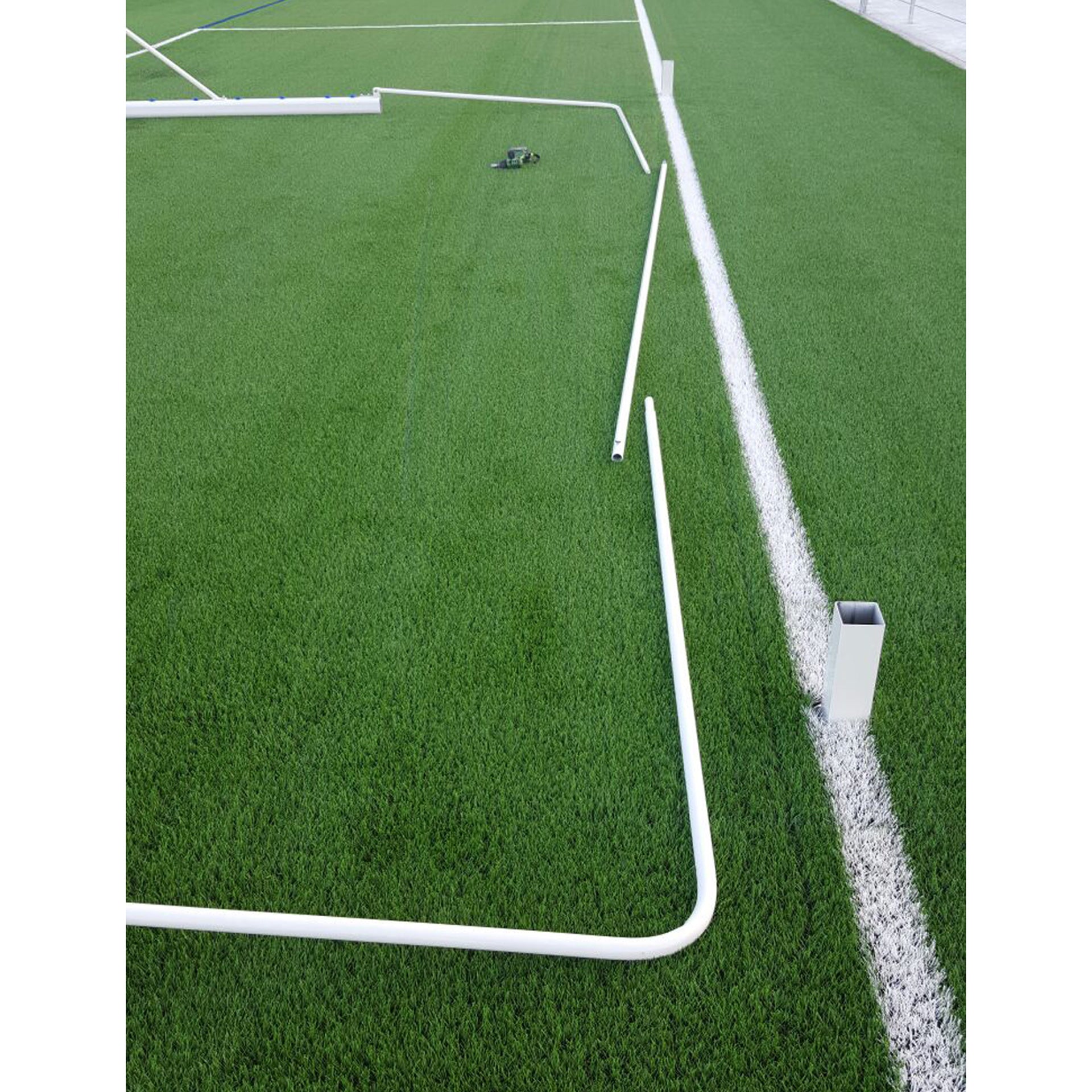 JUEGO DE 2 BASES PORTERÍAS FÚTBOL 11 PARA RECOGIDA DE RED