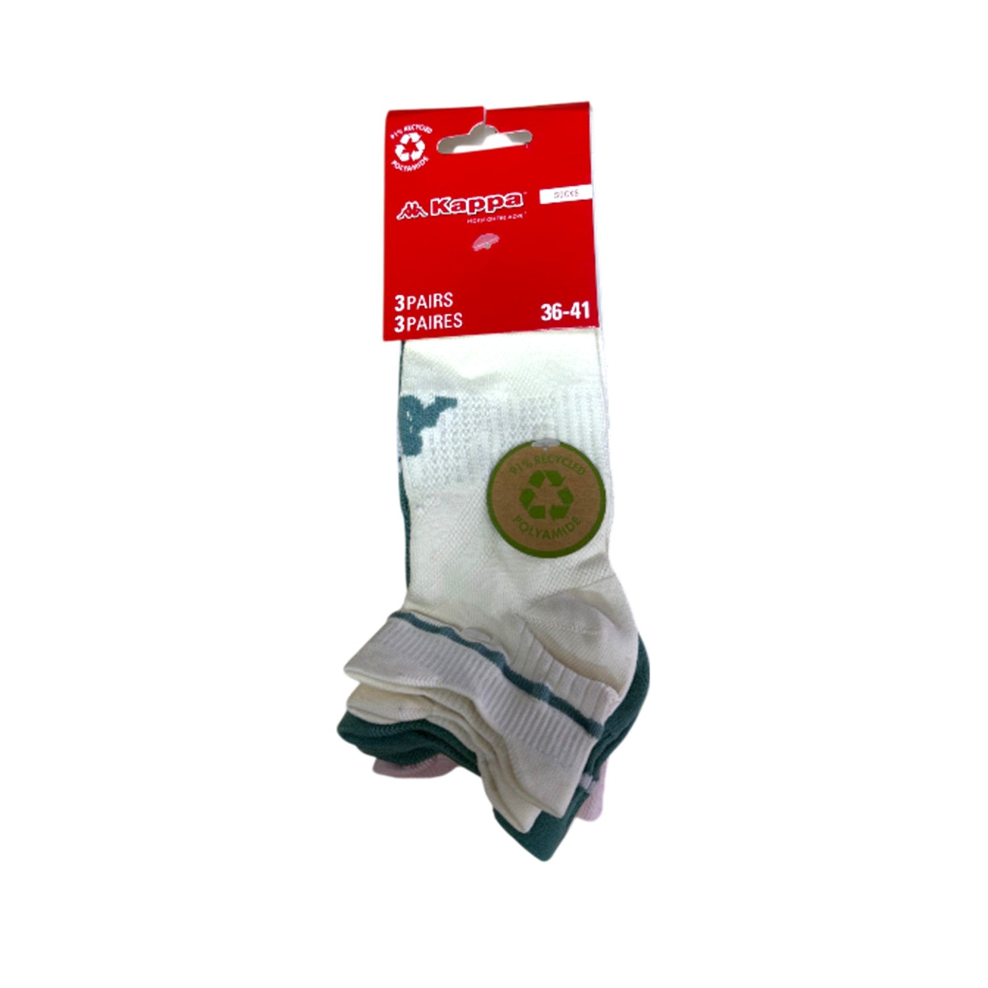 CAJA DE 20 TRIPACKS CALCETINES KAPPA MICRO RECYCLE 19890859