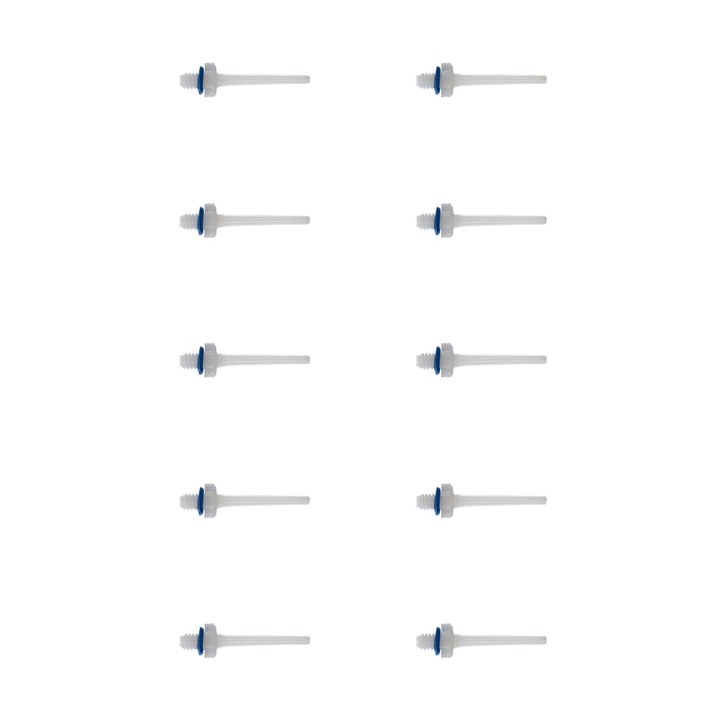 LOTE 10 AGUJAS HINCHADO ESTRECHA PVC ROX