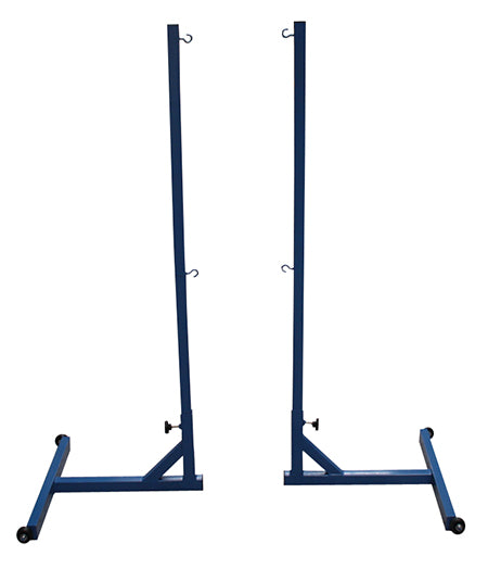 JUEGO POSTES BÁDMINTON TRASLADABLES CON CONTRAPESOS Y RUEDAS