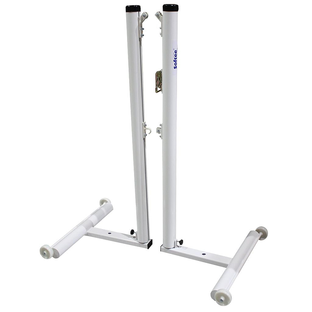 JUEGO DE 2 POSTES BÁDMINTON ALUMINIO DELUXE TUBO 90MM