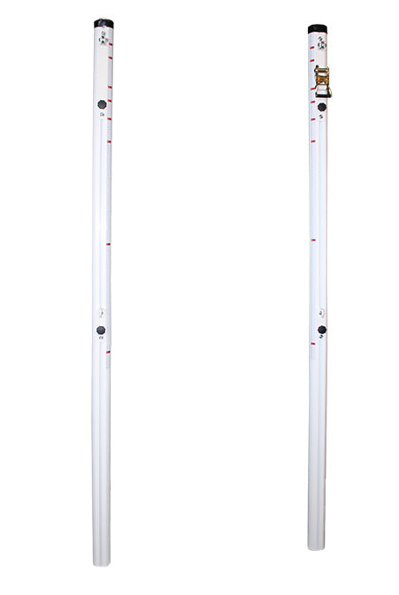 JUEGO DE 2 POSTES MULTIALTURAS ALUMINIO TUBO DE 90MM FIJOS