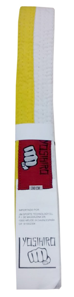CINTURON KARATE/JUDO YOSIHIRO 100% ALGODON