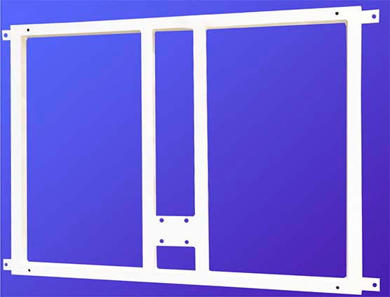 SOPORTE METALICO PARA SUJECCION TABLERO Y ARO MINIBASKET A LA PARED