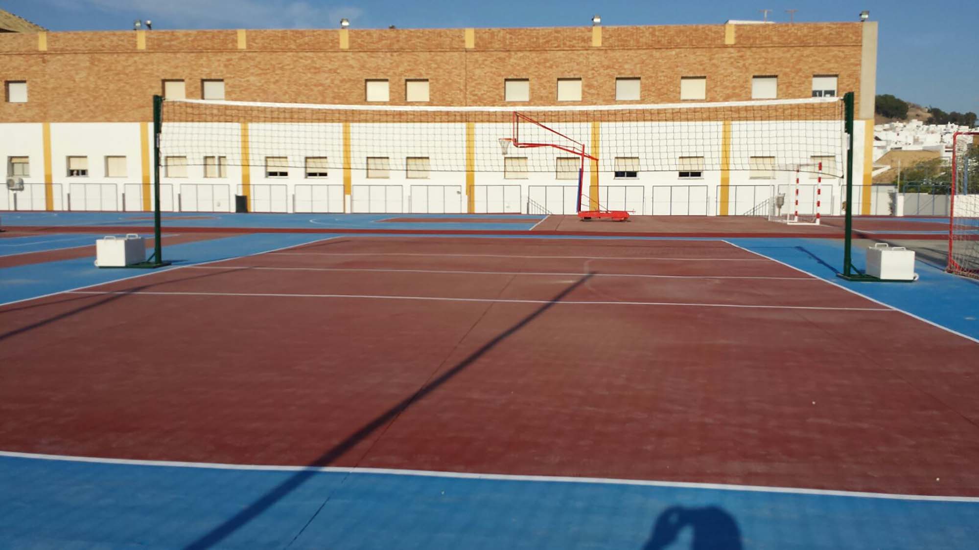 JUEGO POSTES VOLEIBOL METÁLICOS Ø 80MM TRASLADABLES