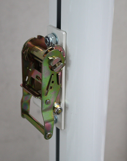 JUEGO POSTES VOLEIBOL FIJOS ALUMINIO Ø 90MM