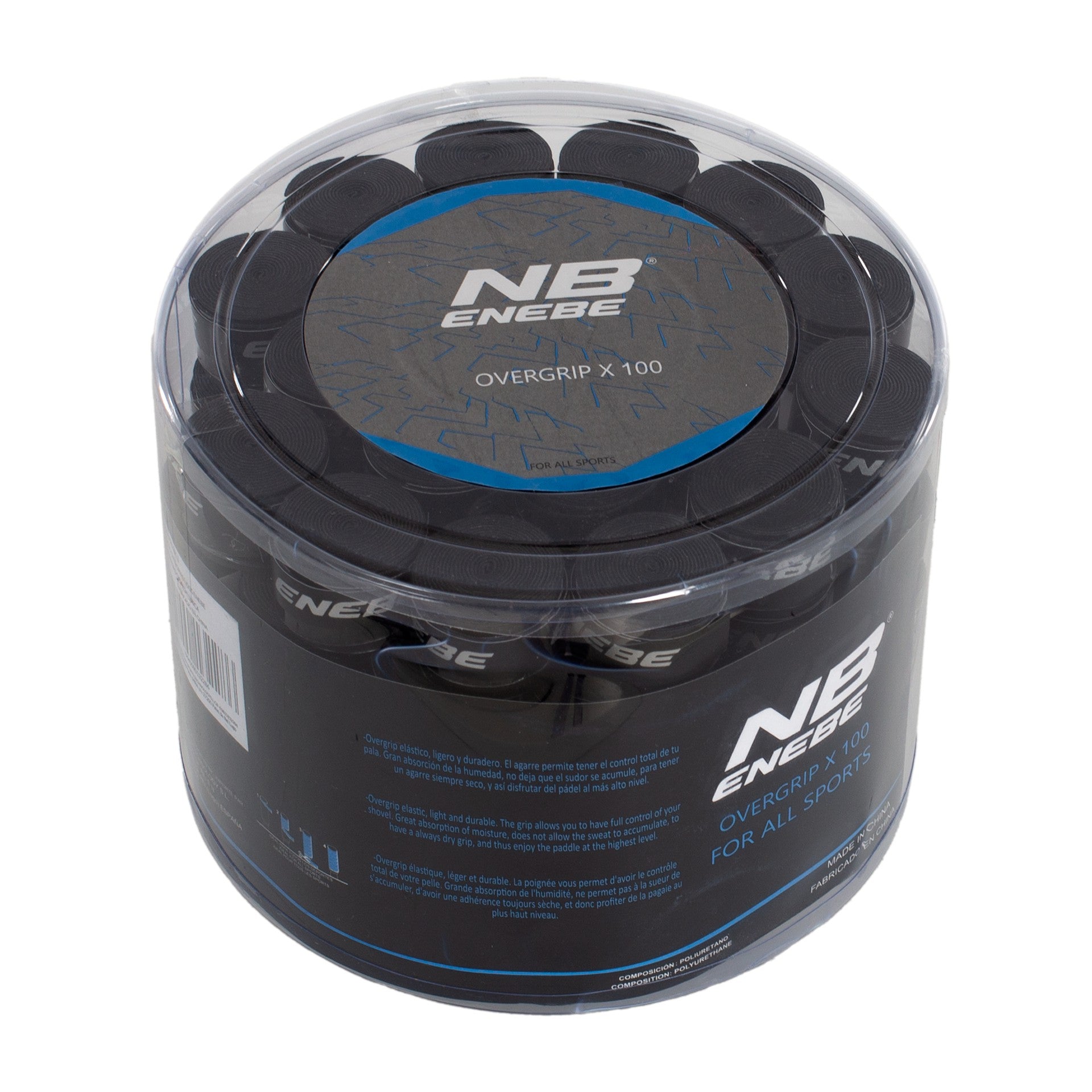 PACK 100 OVERGRIPS LISOS ENEBE