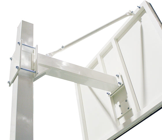 JUEGO DE 2 CANASTAS BALONCESTO DELUXE MONOTUBO TUBO 100 TRASLADABLE 2 RUEDAS CON CARRO  -SIN TABLERO, ARO