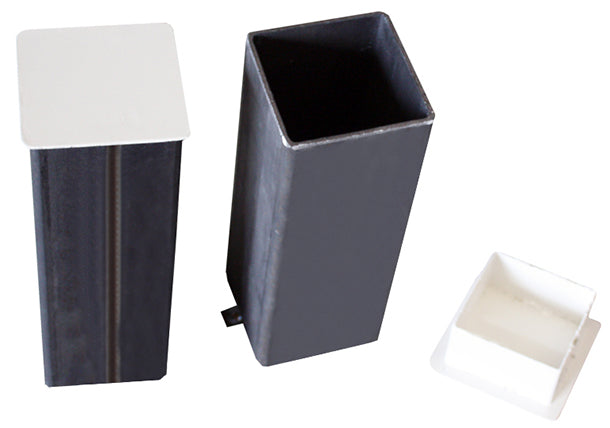 JUEGO POSTES PÁDEL ALUMINIO FIJOS SECCIÓN CUADRADA 80X80MM -