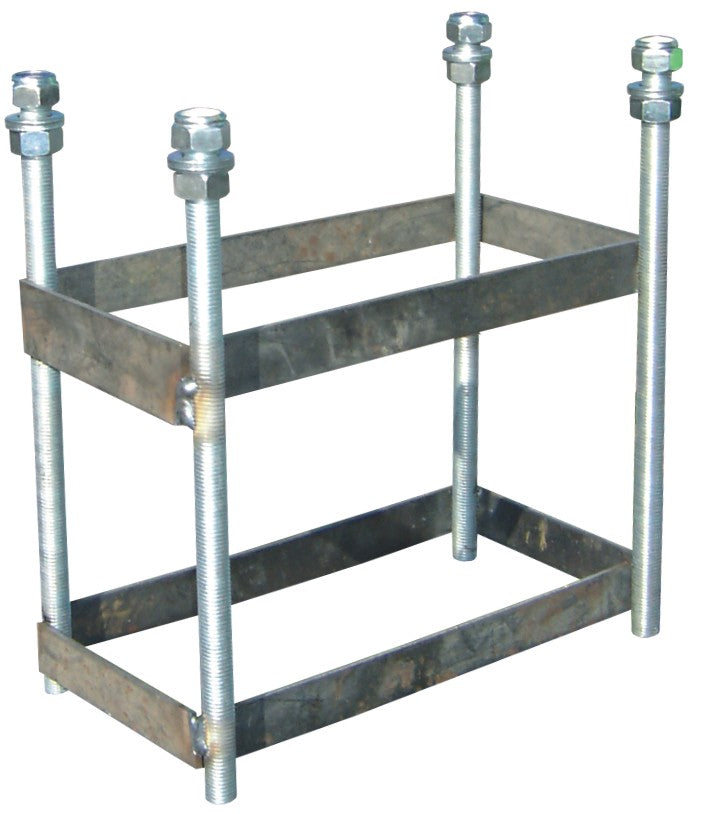 JGO CANASTAS GALVANIZADAS MINIBASKET MONOTUBO NEW TUBO 114 MM FIJAS CON BASE ANCLAJE-SIN TABLERO,ARO