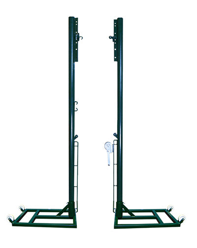 JUEGO POSTES VOLEIBOL METÁLICOS TRASLADABLES REGULABLE A TENIS